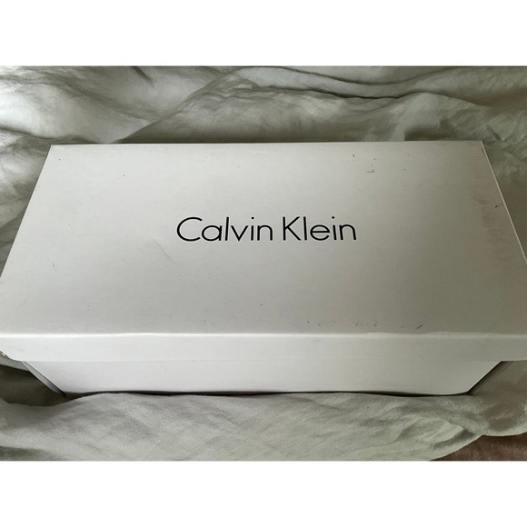 NOS Calvin Klein Black/White BURA Platform flip-flops 9 - Picture 5 of 12